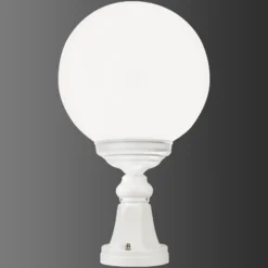 Baliza 1131 con pantalla esférica, blanca