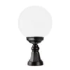 Baliza 1141 con pantalla esférica, negro/blanco