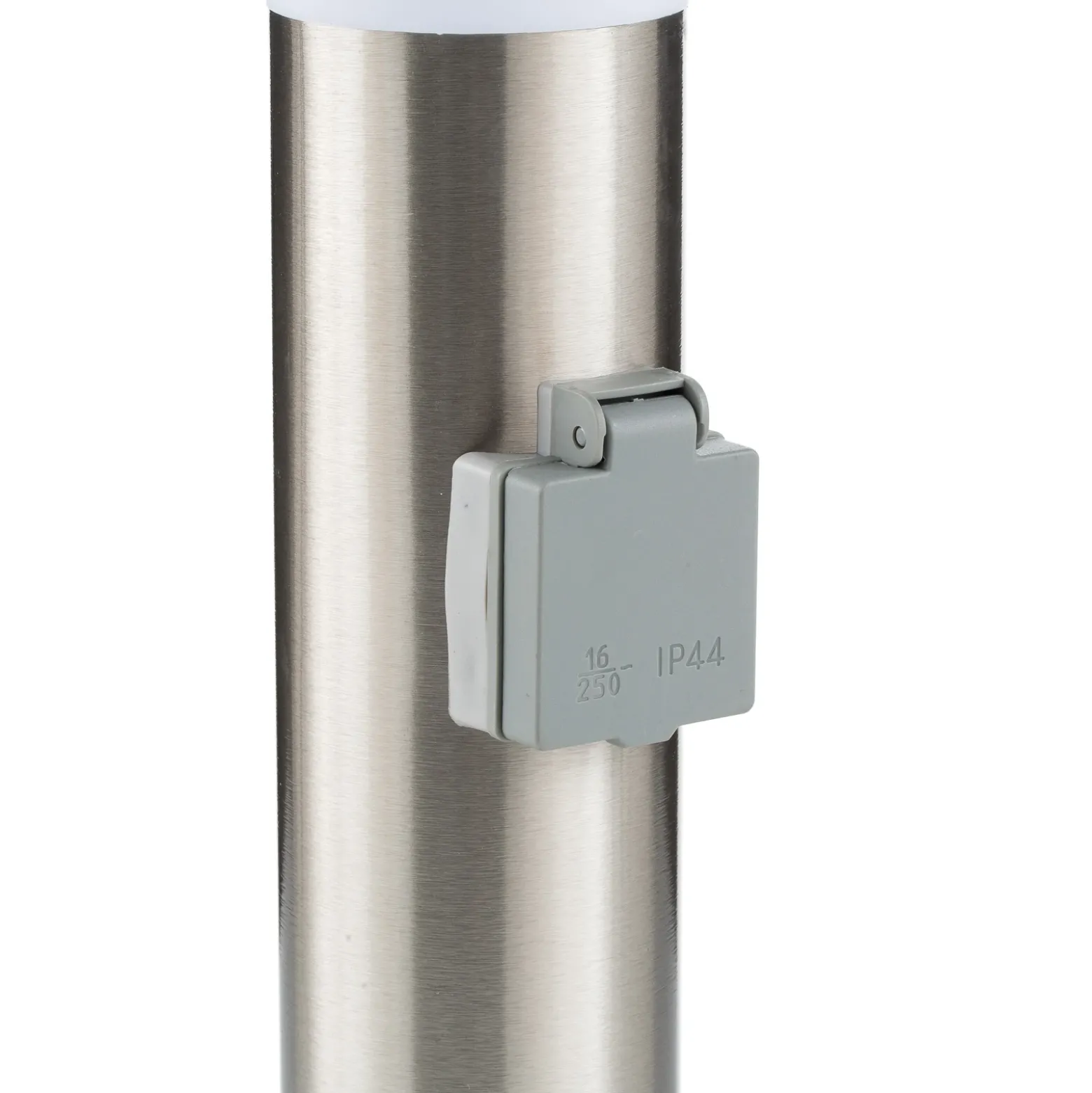 Baliza de acero inoxidable Chorus con enchufe, 50 cm
