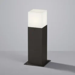 Baliza HUDSON, antracita, altura 30 cm, metal IP44