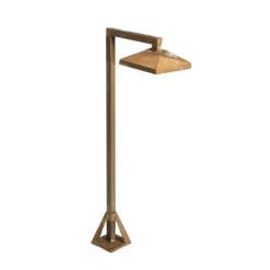 Baliza LED Aura Edge, 50 x 19,5 cm, latón antiguo