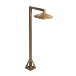 Baliza LED Aura Frame, 50 x 19,5 cm, latón antiguo