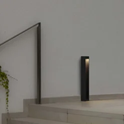 Baliza LED Cerler, antracita, 60 cm, metal, IP65, CCT