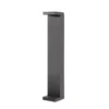 Baliza LED Lerna, altura 60 cm, aluminio, gris oscuro, CCT