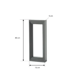 Baliza LED Lucande Ashkan, altura 40 cm, antracita, IP65