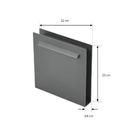 Baliza LED Lucande Joril, antracita, CCT, 23 cm, IP65