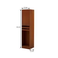 Baliza LED Lucande Oxido, color óxido, altura 50 cm, IP44