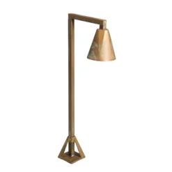 Baliza LED Silva Disk, 50 x 19 cm, latón antiguo