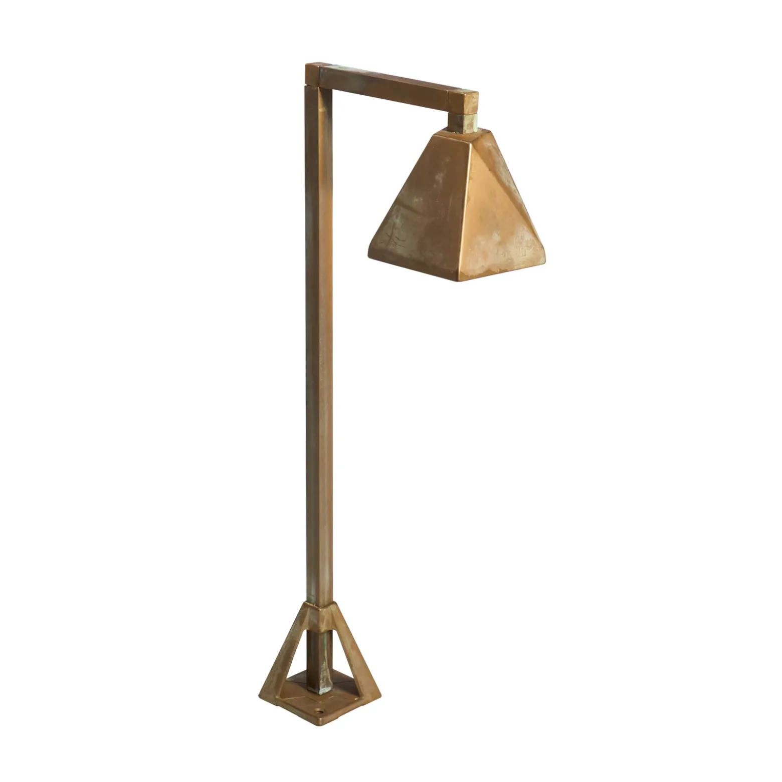 Baliza LED Silva Edge, 50 x 19 cm, latón antiguo