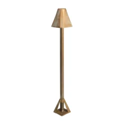 Baliza LED Silva Frame, altura 50 cm, latón antiguo