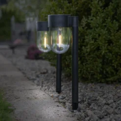 Baliza LED solar Cupola set 2 ud
