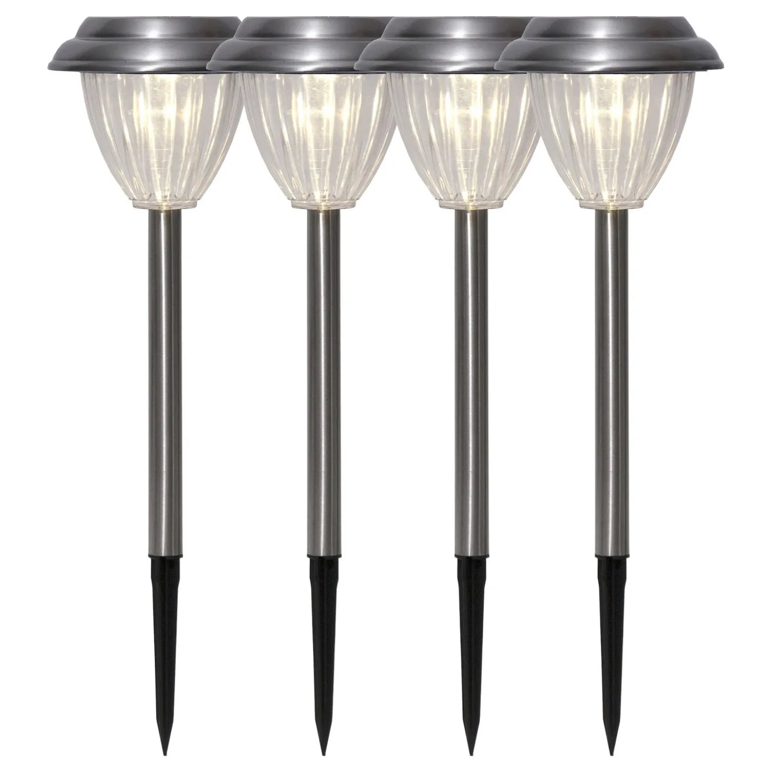 Baliza LED solar Palma set 4 ud