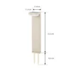 Baliza LED solar para zócalo Eleazar de Lindby, beige, aluminio, sensor