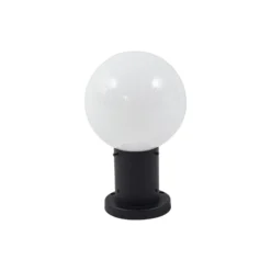 Baliza Lindby Dangan, negro/blanco, altura 32 cm, cristal