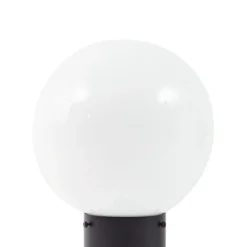 Baliza Lindby Dangan, negro/ópalo 60 cm, cristal, sensor