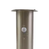 Baliza Lindby Hanja, sensor, acero inoxidable, Ø 11,7 cm