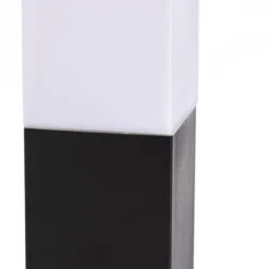 Baliza Lindby Honula, 45 cm, gris oscuro, IP44, E27