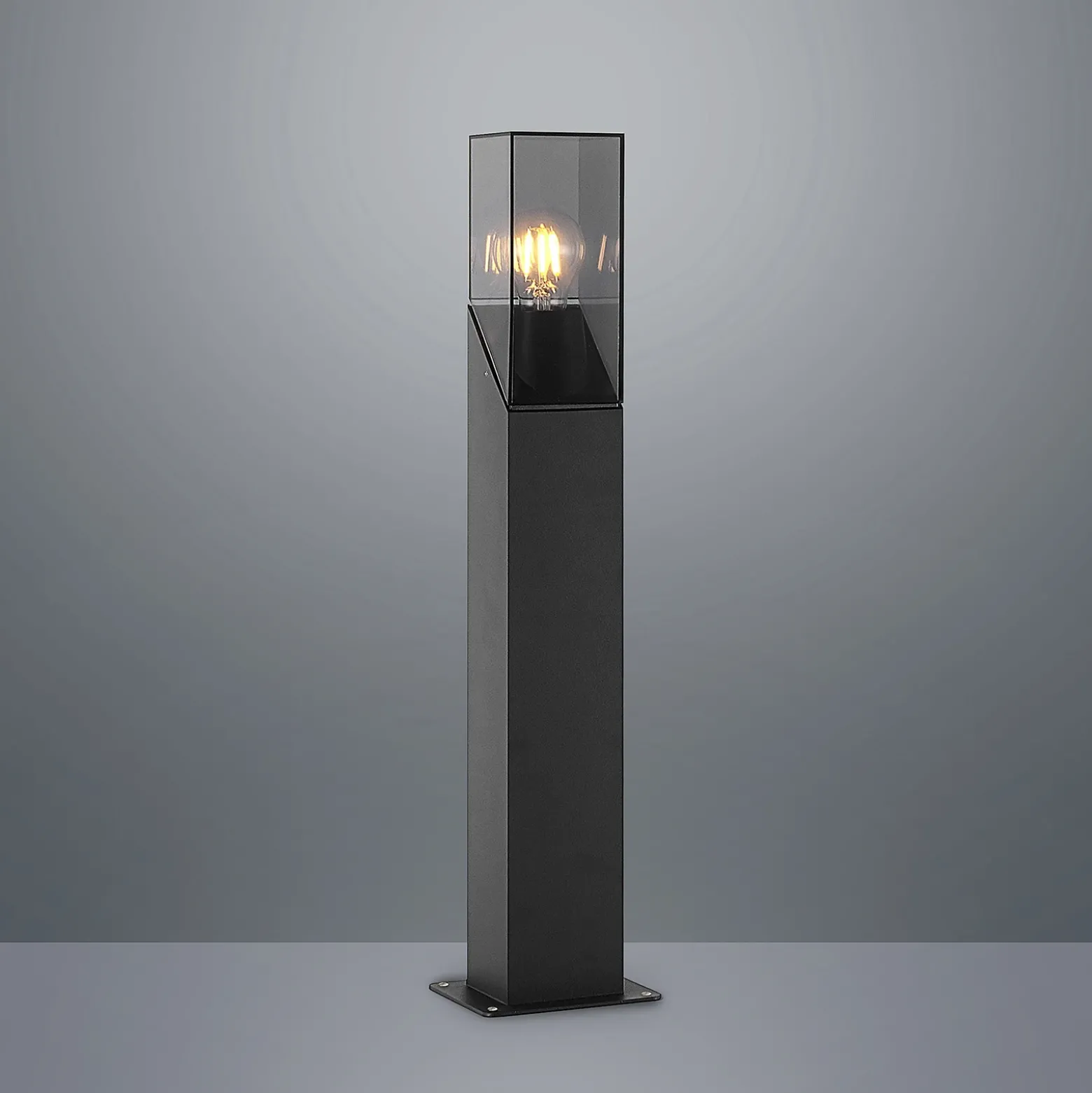 Baliza Lucande «Fiola», 60 cm, antracita, IP54