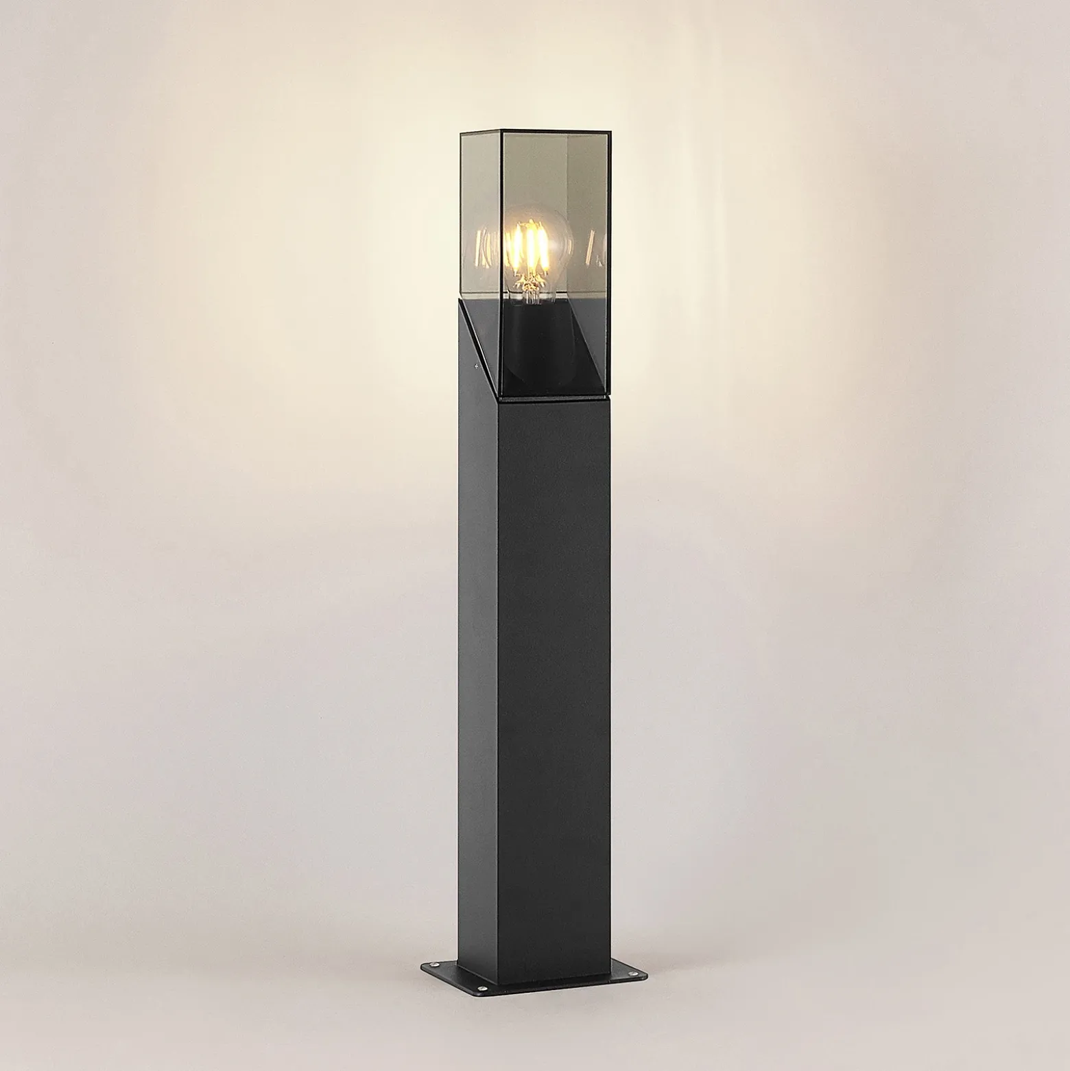 Baliza Lucande «Fiola», 60 cm, antracita, IP54