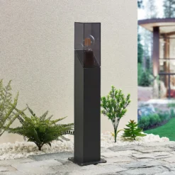 Baliza Lucande «Fiola», 60 cm, antracita, IP54