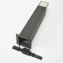 Baliza Lucande Keke, altura 50 cm, antracita, aluminio