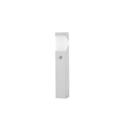 Baliza Lucande Kiran, 60 cm, con sensor, gris claro, IP44