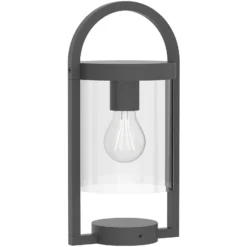 Baliza Maya, gris oscuro, IP54, altura 35,5 cm