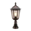 Baliza 1122, negro y cobre, 53 cm, fundición de aluminio, IP43