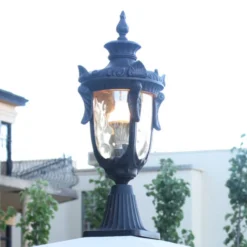 Baliza Philadelphia, bronce/ámbar, 54 cm, IP43