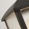 Baliza Seattle, IP44, negra, altura 45 cm, metal