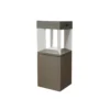 Baliza solar LED Teckalu sensor teak/blanco