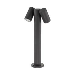 Baliza Tulimar de PRIOS, 2 luces, 45 cm, antracita, IP65