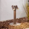 Baliza Tulimar de PRIOS, 2 luces, 45 cm, color óxido, IP65