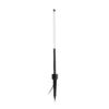Bambou 1068 Lámpara con pica LED, negra, aluminio/vidrio, altura 80 cm