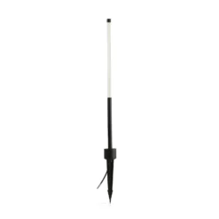 Bambou 1068 Lámpara con pica LED, negra, aluminio/vidrio, altura 80 cm