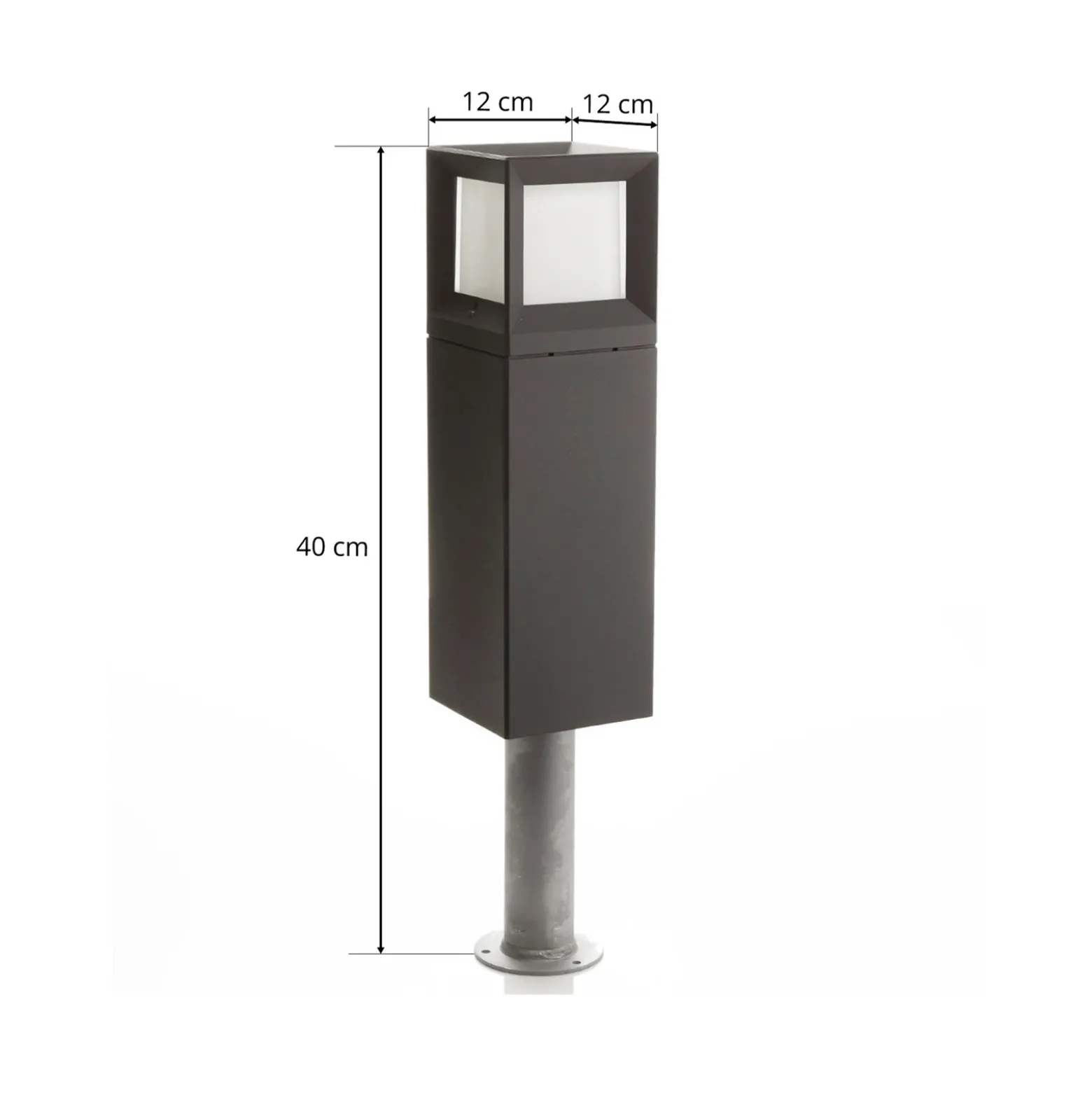 BEGA 84604 - baliza LED en grafito, 3.000 K