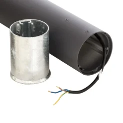 Bega bolardo luminoso 84417 K3, grafito, 3.000 K, fundición de aluminio