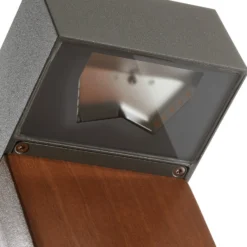 BEGA 84498 bolardo luminoso LED, grafito, angular