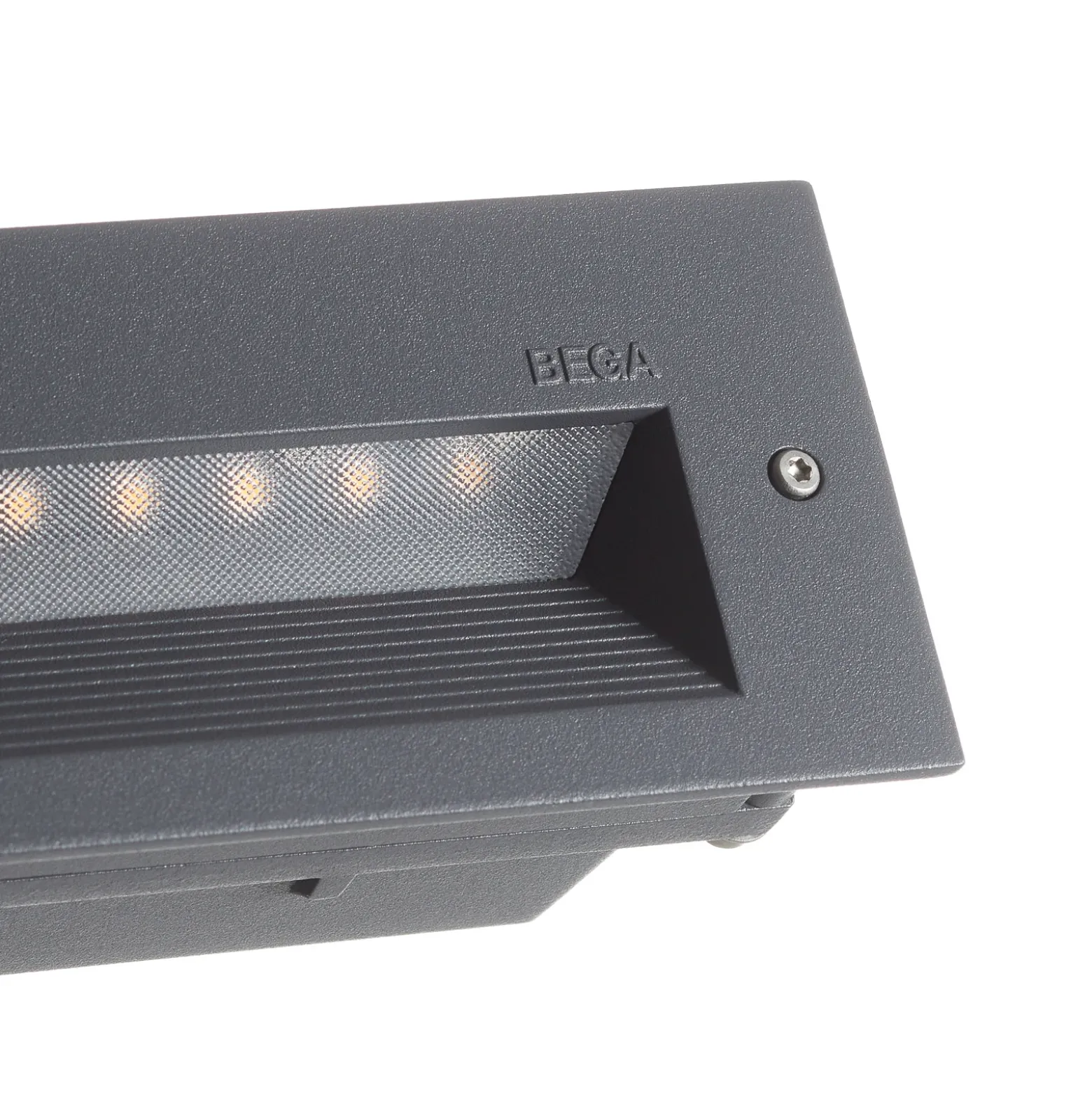 BEGA 33053 empotrado pared LED 3.000K grafito 17cm