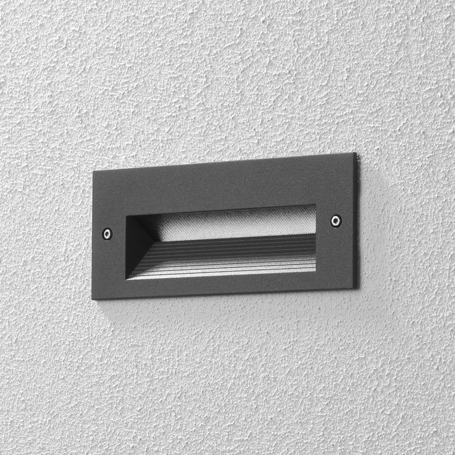 BEGA 33053 empotrado pared LED 3.000K grafito 17cm