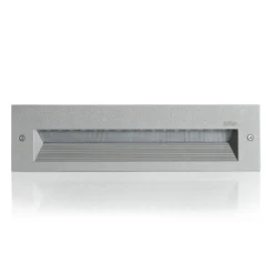 BEGA 33054 empotrado pared LED 3.000K plata 26 cm