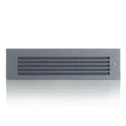 Bega Lámpara de pared LED empotrable gris ancho 26 cm Interruptor CCT