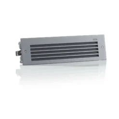 Bega Lámpara de pared LED empotrable gris ancho 26 cm Interruptor CCT