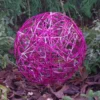 Bola LED de diseño 3D Galax Fun, Ø 30 cm, fucsia