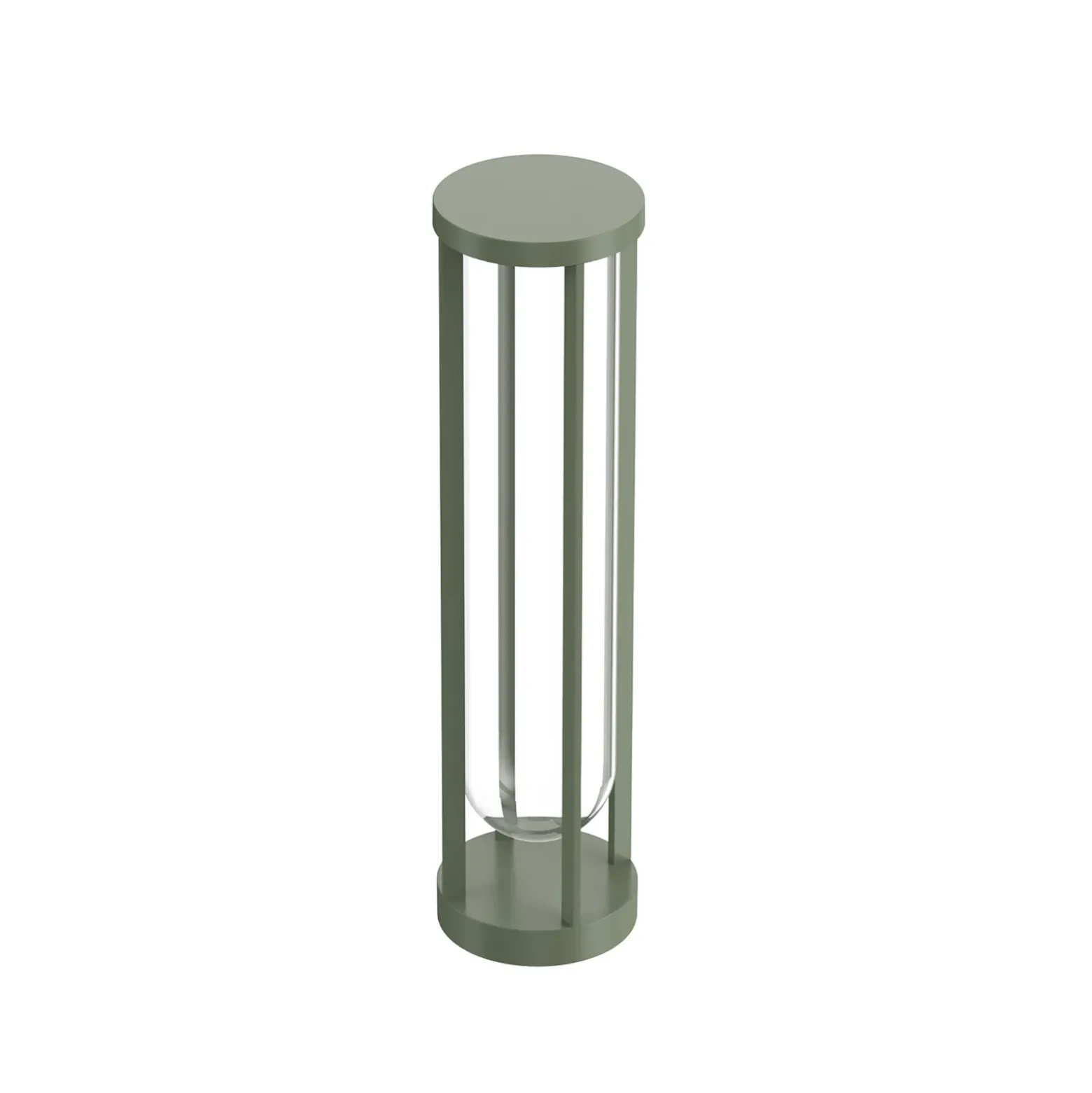 Bolardo FLOS In Vitro 2, 2.700 K, 60 cm, verde claro
