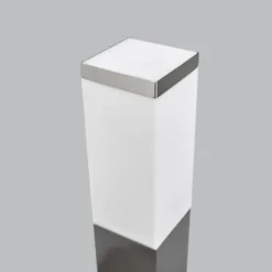 Bolardo luminoso 400166, acero inoxidable con 2 enchufes