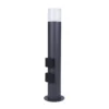 Bolardo luminoso 400140024, altura 60 cm, antracita, 2 enchufes