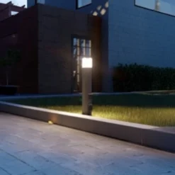 Bolardo luminoso 400140024, altura 60 cm, antracita, 2 enchufes