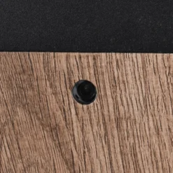 Bolardo luminoso ARDILA, aspecto de madera, altura 65 cm, metal/vidrio, IP44