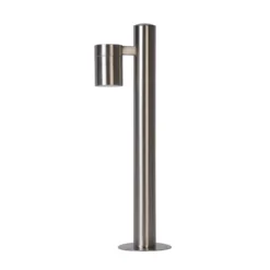 Bolardo luminoso ARNE, color cromo, 1 luz. Altura: 50 cm. IP44. GU10-LED